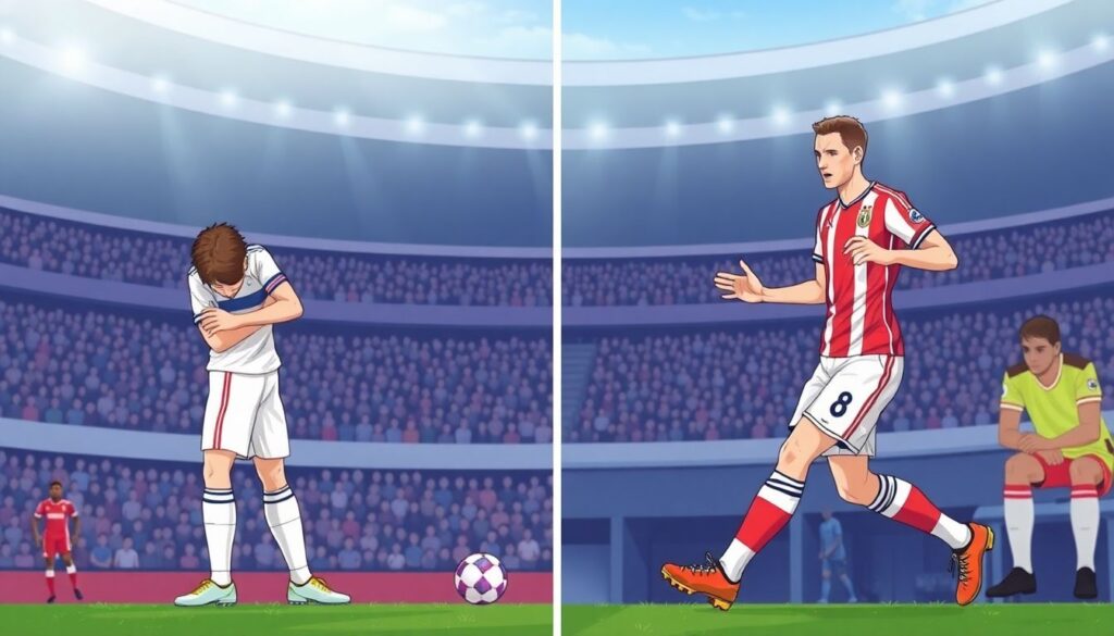 Сравнение состава на матч: стартовый состав против запасных - иллюстрация