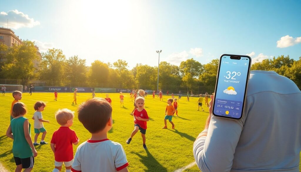 Где проверить прогноз погоды для дня матча - иллюстрация