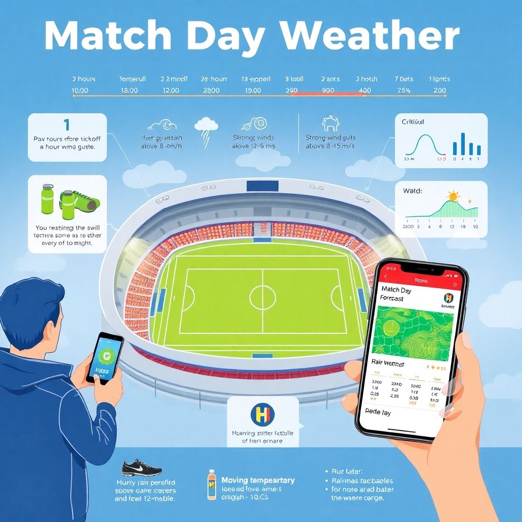 Где проверить прогноз погоды для дня матча в интернете