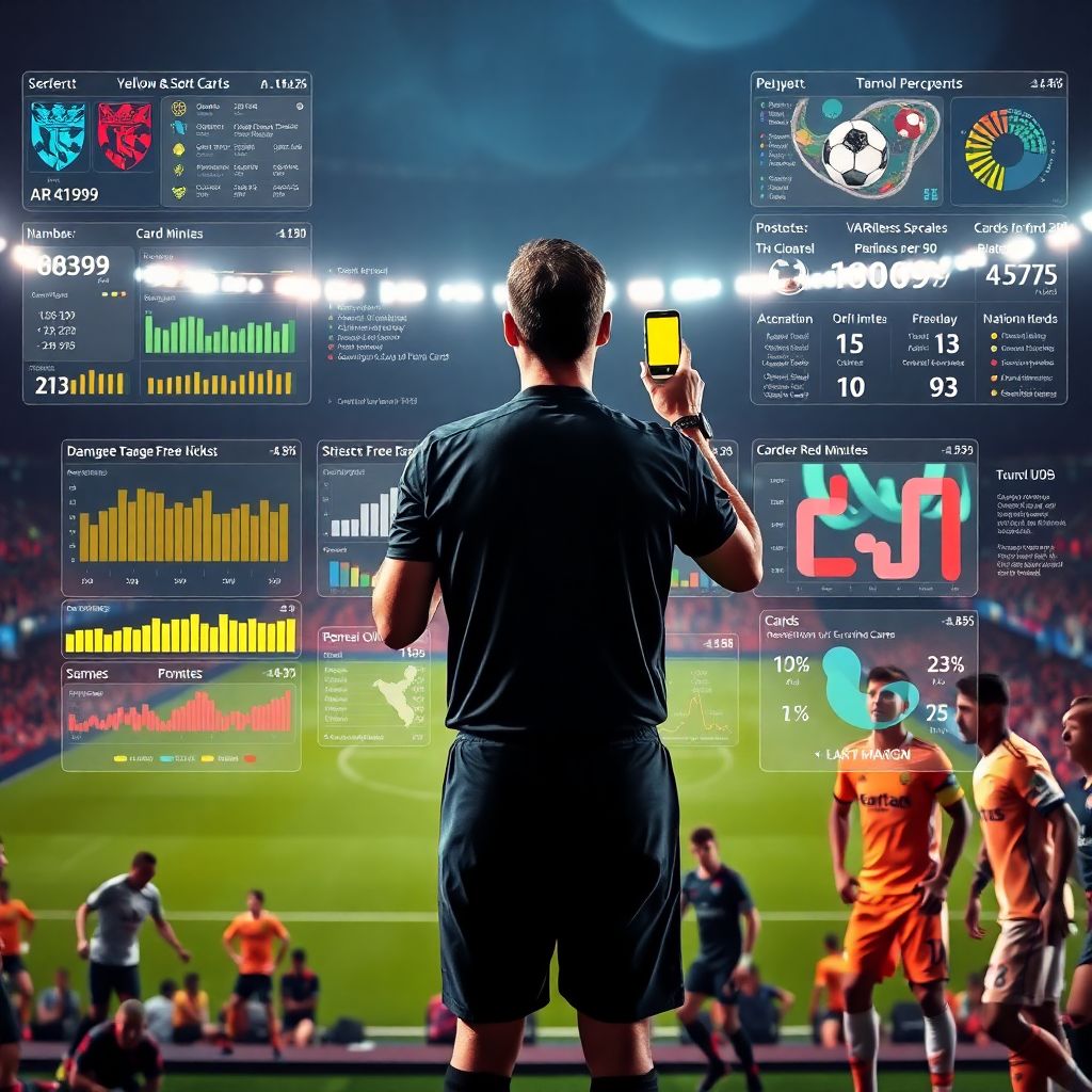 Как судейство влияет на количество штрафных и карточек в футболе