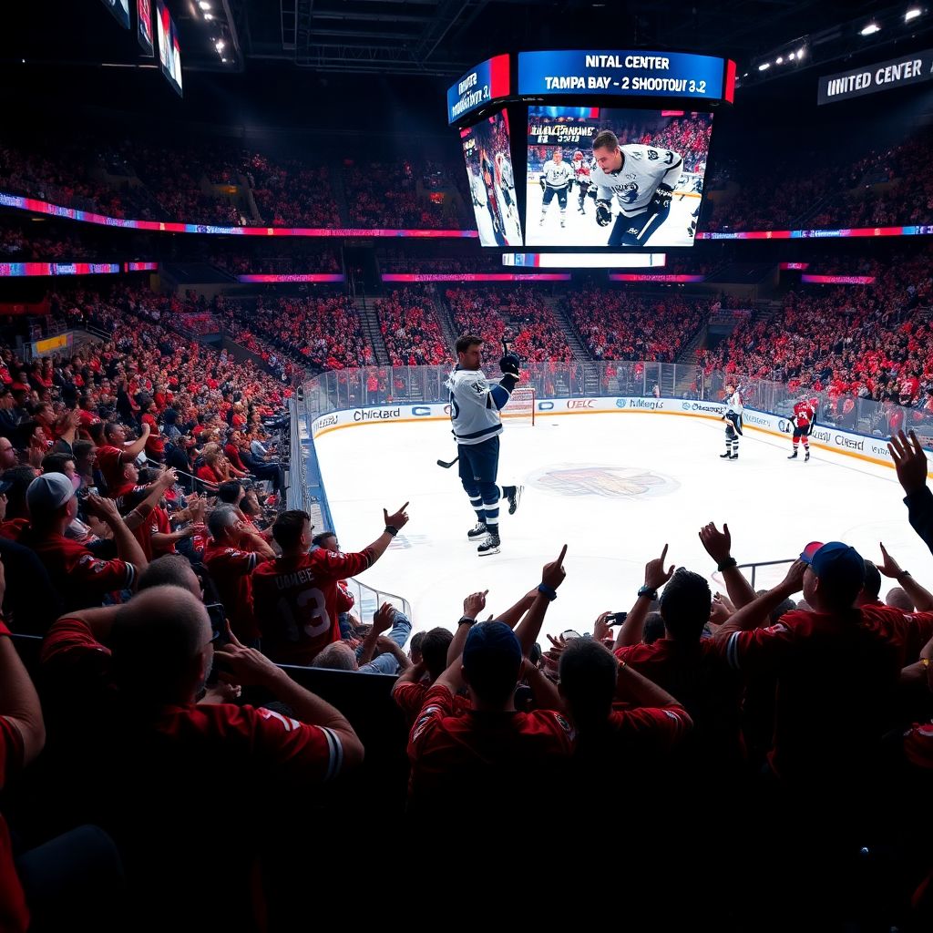 Кучеров переписал статистику НХЛ и заткнул трибуны в Чикаго, вытащив Тампу-Бэй