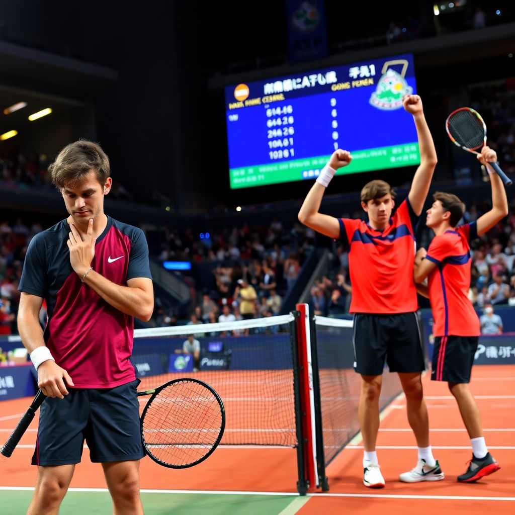 Рублев и Хачанов уступили Музетти и Сонего в финале парного турнира в Гонконге