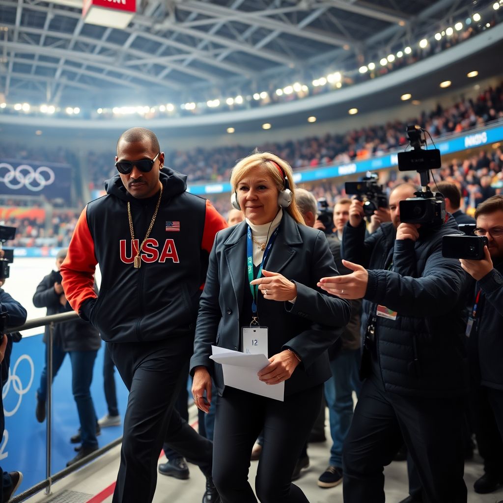 Охранник Снуп Догга грубо оттолкнул Марианну Тиммер на Олимпиаде 2026