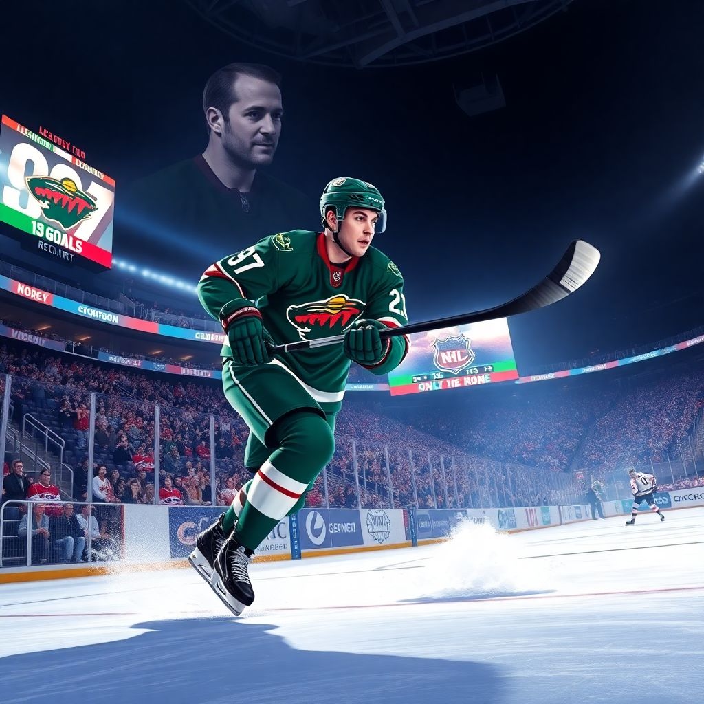 Капризов идёт по следу рекорда Овечкина в НХЛ: до вершины всего 13 шайб