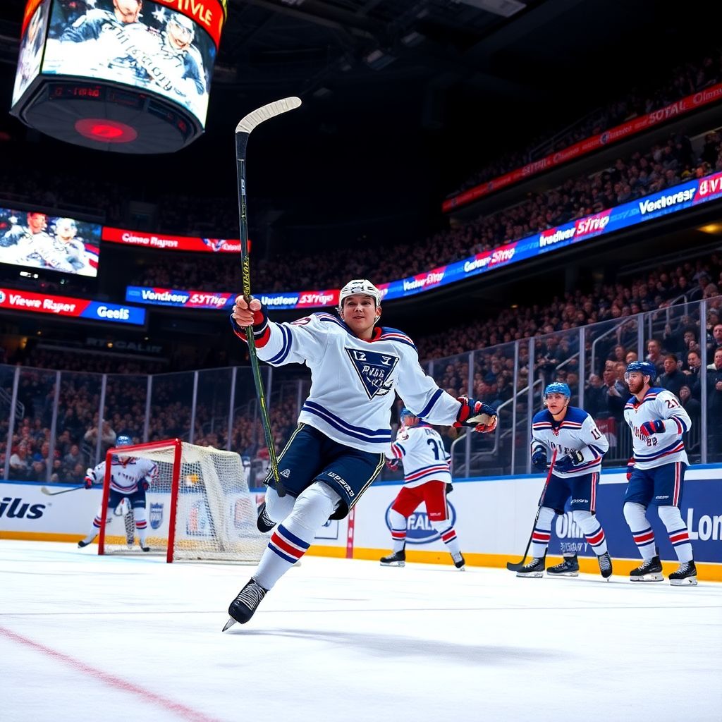 Матвей Мичков — король вечера НХЛ: дубль и победный гол в овертайме в Нью-Йорке