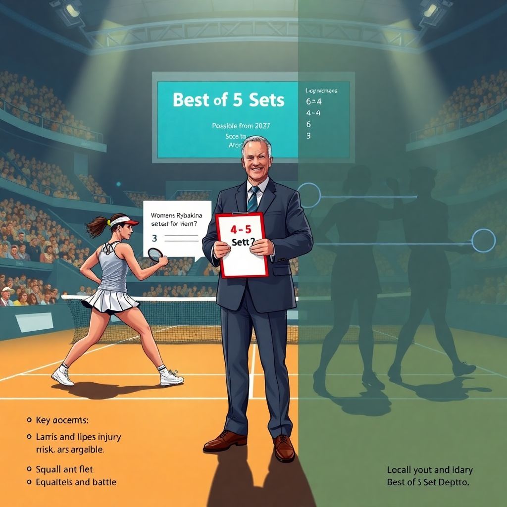 Australian open: пятисетовый формат для женских матчей к 2027 году